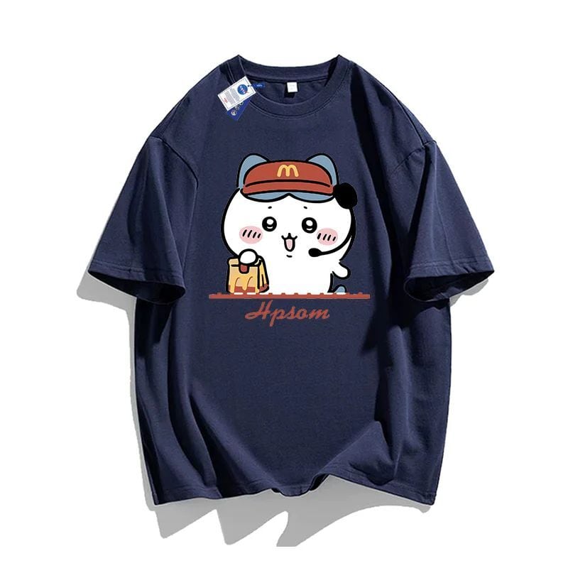 【人気ランキングNO.2】「tops」ちいかわプリント 半袖Ｔシャツ（ 男女兼用） 8色YS8263