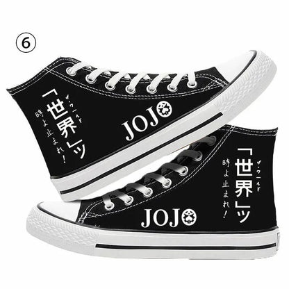 【人気ランキング上位】「shoes」JOJO キャラクター プリント ズック 秋冬 シューズ 7種類YS8851