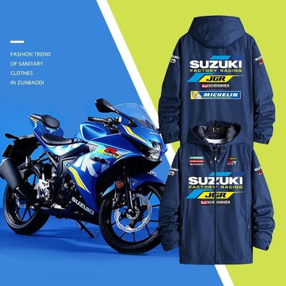 「outer」racing チーム クラブ ロゴプリント 冬服 防寒 暖かい  脱着可能ボアライナー付き 撥水加工 全6色 3way マウンテンジャケットYS8975