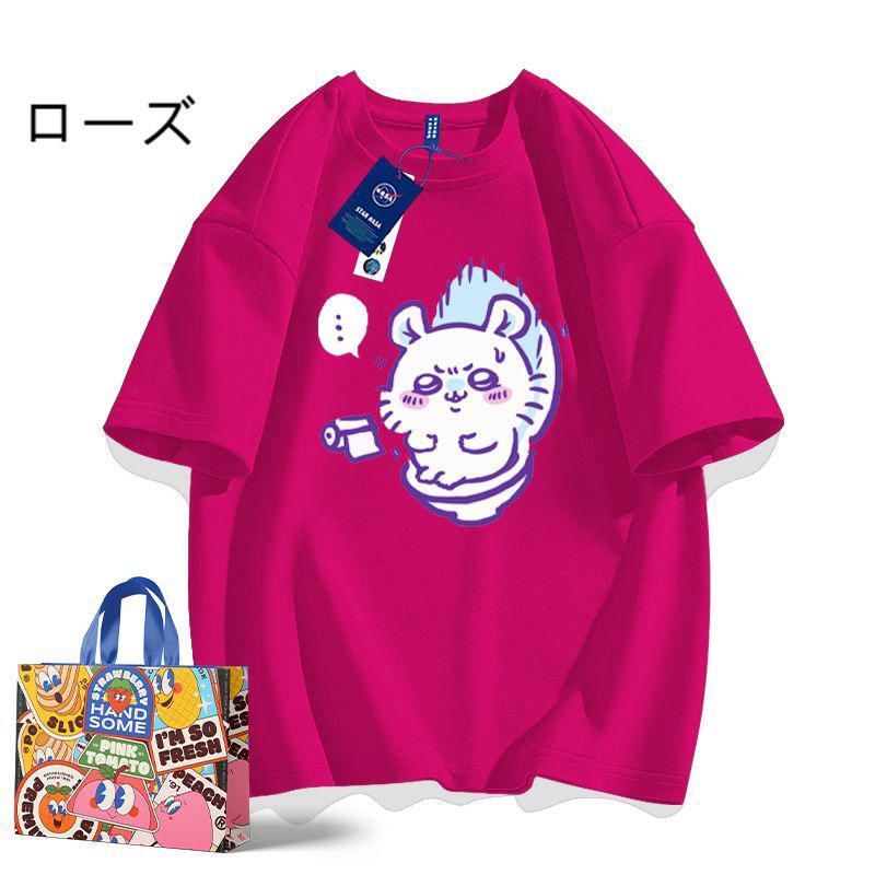 【人気ランキングNO.3】「tops」ちいかわ モモンガ プリント 半袖Ｔシャツ（ 男女兼用） 9色YS8501