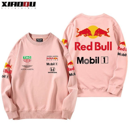 【裏起毛あり】「tops」Red Bull racing チーム  個性派 ロゴプリント スウェット（ 男女兼用）YS8973