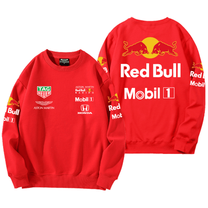 【裏起毛あり】「tops」Red Bull racing チーム  個性派 ロゴプリント スウェット（ 男女兼用）YS8973