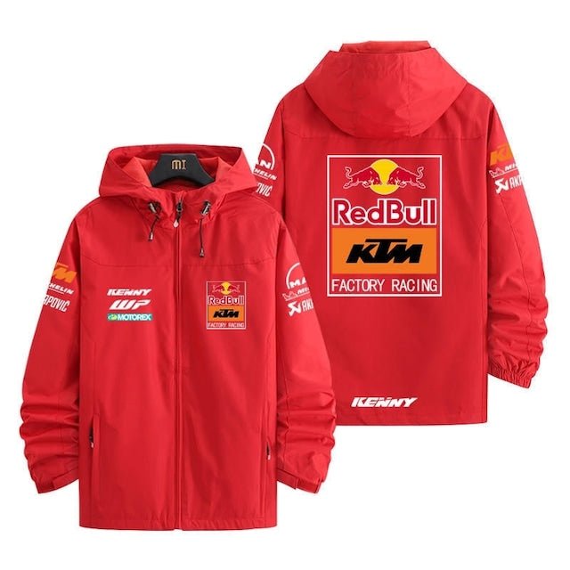 【人気商品再入荷】「outer」Red Bull racing チーム  クラブ バイク ロゴプリント マウンテンパーカーYS8903