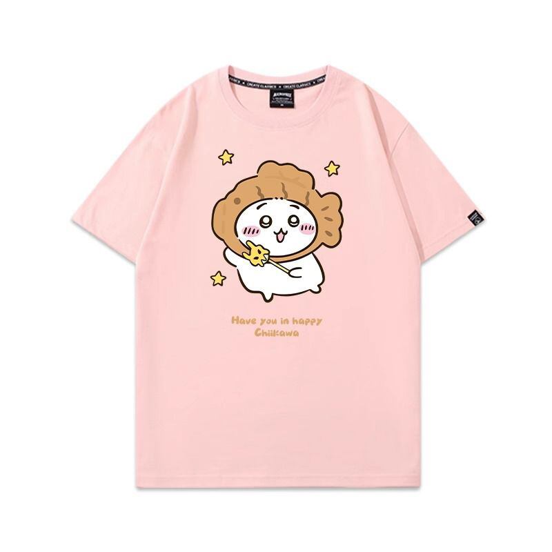 「tops」ちいかわ 漫画プリント 可愛い 半袖Ｔシャツ （ 男女兼用） 7色YS8490