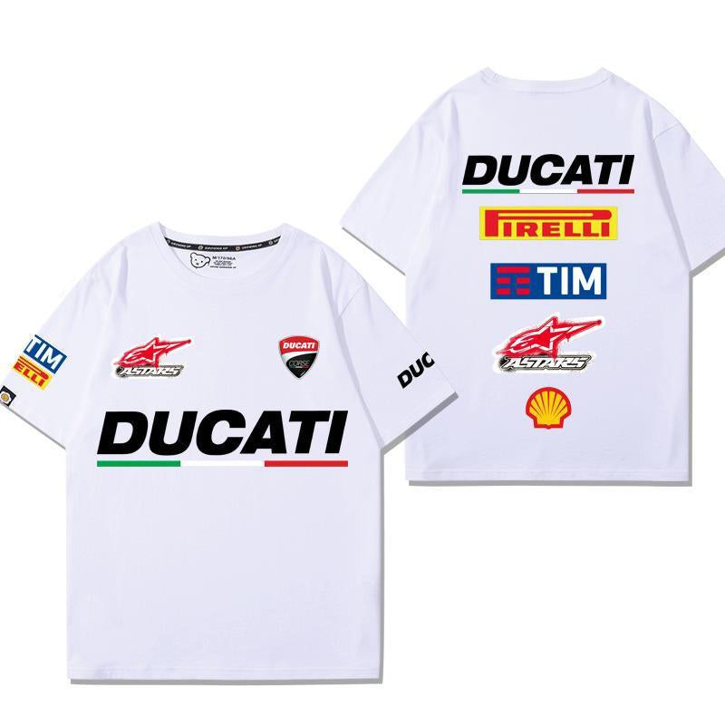 「tops」racing チーム クラブ ロゴプリント 半袖Tシャツト全9色-YS9169