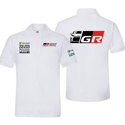 「tops」racing チーム クラブ ロゴプリント 半袖Tシャツ 全7色-YS9191