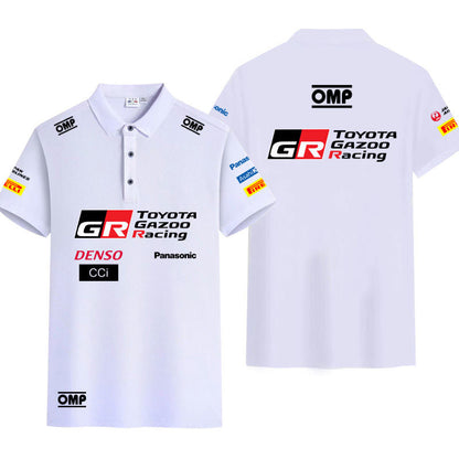 「tops」racing チーム クラブ ロゴプリント 半袖Tシャツ全6色-YS9196