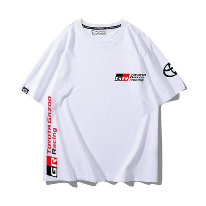 「tops」racing チーム クラブ ロゴプリント 半袖Tシャツ 全6色-YS9271