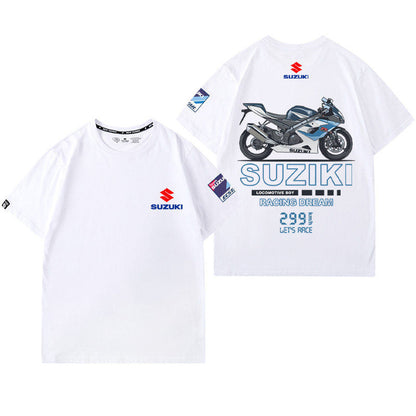 「tops」racing チーム クラブ ロゴプリント 半袖Tシャツ 全3色-YS9249