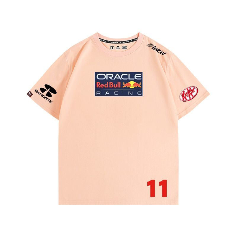 「tops」racing チーム クラブ ロゴプリント 半袖Tシャツト全8色-YS9167