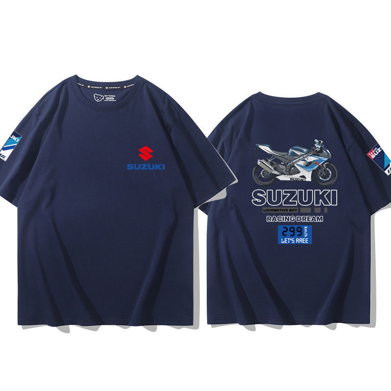 「tops」racing チーム クラブ ロゴプリント 半袖Tシャツ 全3色-YS9249