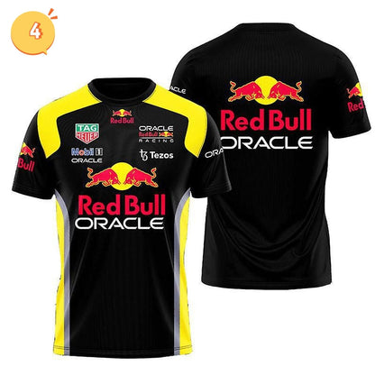 「tops」Red Bull racing チーム クラブ ロゴプリント 半袖 Tシャツ -YS9140