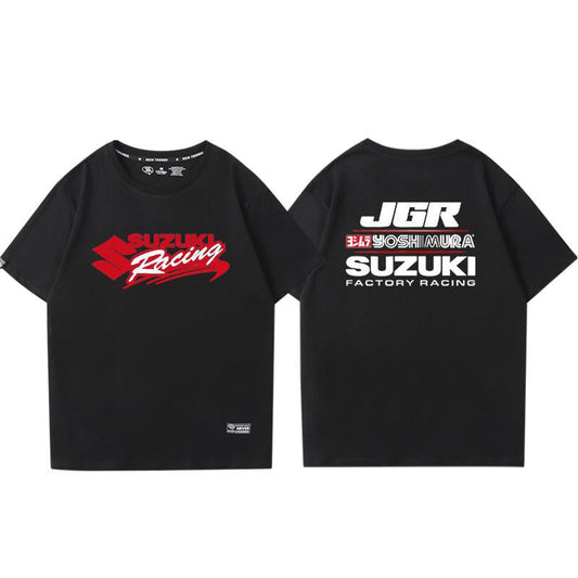 「tops」racing チーム クラブ ロゴプリント 半袖Tシャツ全6色-YS9251