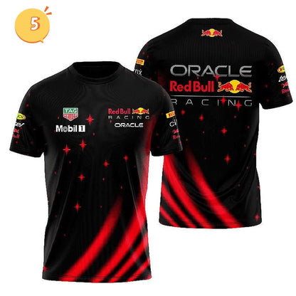 「tops」Red Bull racing チーム クラブ ロゴプリント 半袖 Tシャツ -YS9140