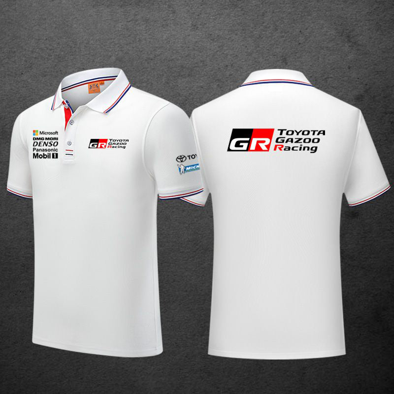 「tops」racing チーム クラブ ロゴプリント 半袖Tシャツ 全7色-YS9179