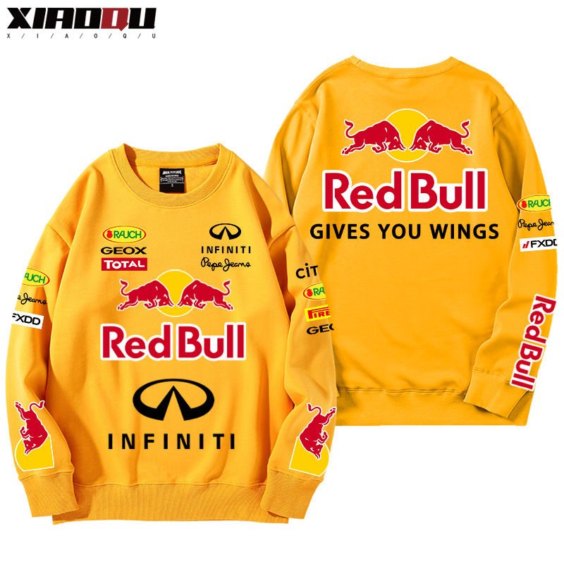 【裏起毛あり】「tops」Red Bull racing チーム クラブ ロゴプリント 秋冬スウェット -YS9106