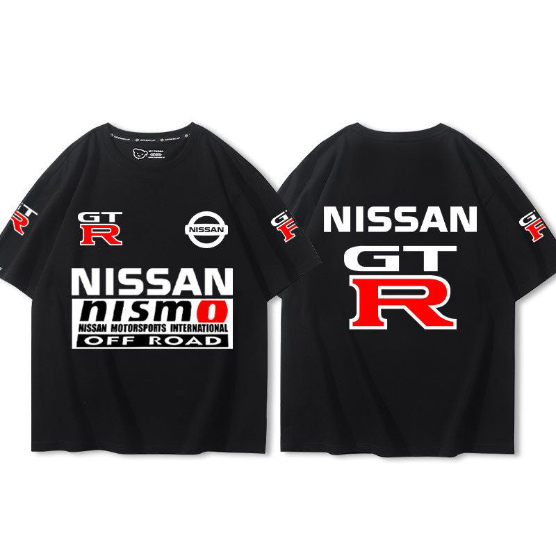 「tops」racing チーム GTR クラブ ロゴプリント 半袖Tシャツ 全9色-YS9268