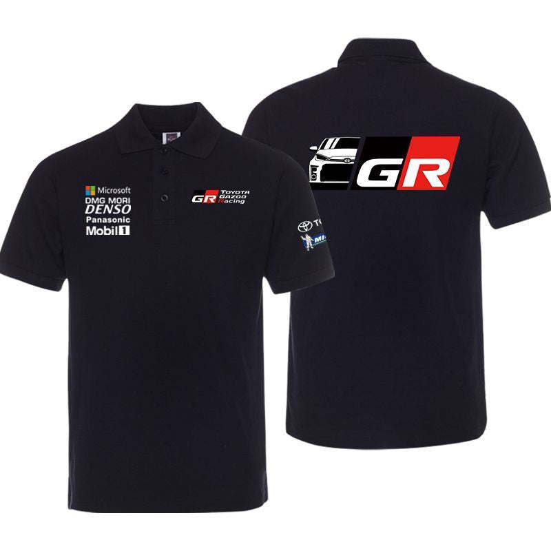 「tops」racing チーム クラブ ロゴプリント 半袖Tシャツ 全7色-YS9191