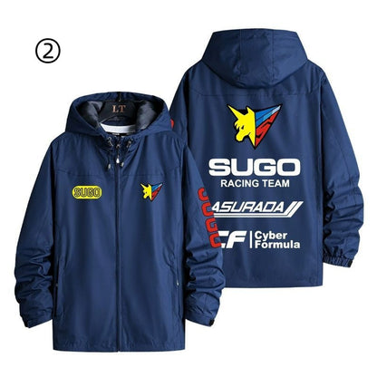 【3way】「outer」racing チーム ロゴプリント 冬服 防寒 暖かい  脱着可能ボアライナー付き 撥水加工 全6色 3way マウンテンジャケットYS9580