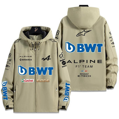 【3way】「outer」racing チームプリント 冬服 防寒 暖かい  脱着可能ボアライナー付き 撥水加工 全3色 3way マウンテンジャケットYS9564