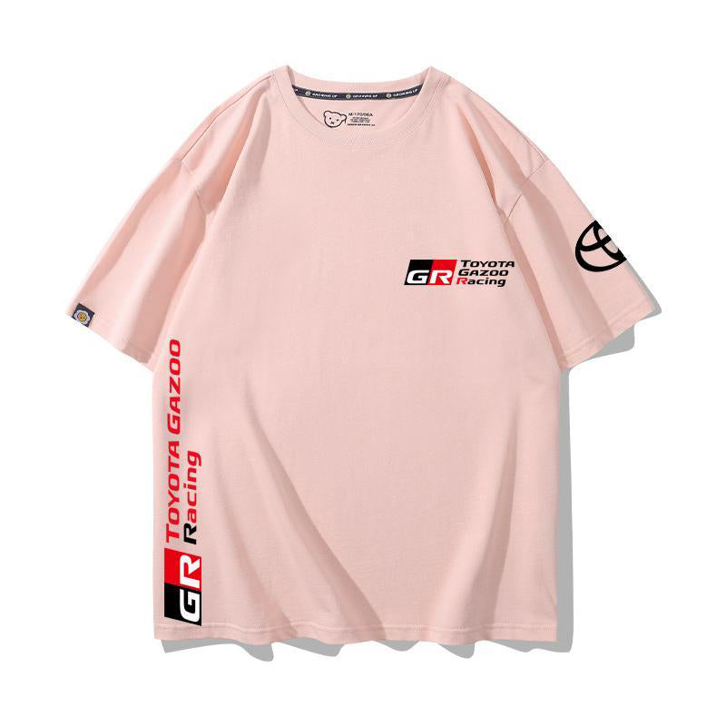 「tops」racing チーム クラブ ロゴプリント 半袖Tシャツ 全6色-YS9271