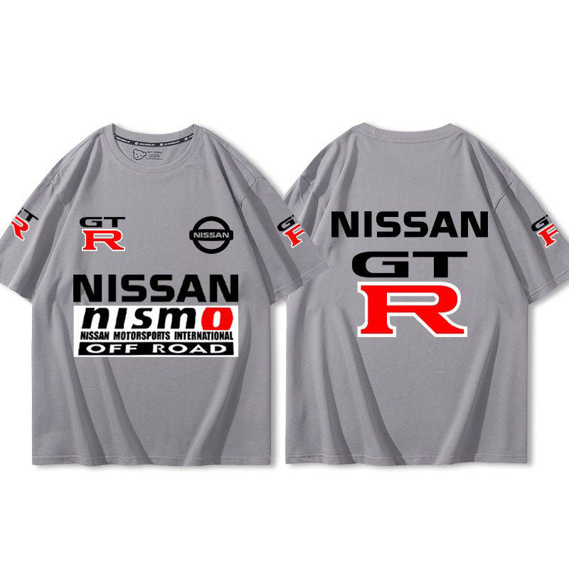 「tops」racing チーム GTR クラブ ロゴプリント 半袖Tシャツ 全9色-YS9268