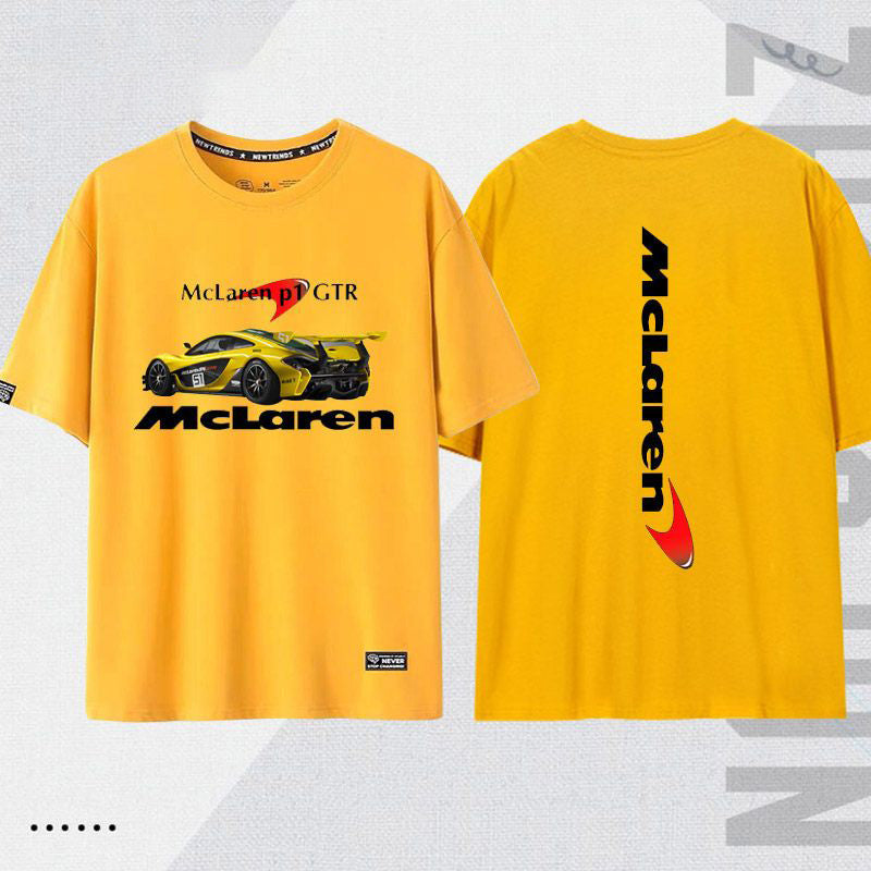 「tops」racing チーム クラブ ロゴプリント 半袖Tシャツ 全6色-YS9270