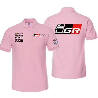 「tops」racing チーム クラブ ロゴプリント 半袖Tシャツ 全7色-YS9191