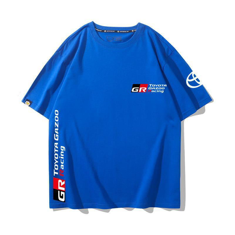 「tops」racing チーム クラブ ロゴプリント 半袖Tシャツ 全6色-YS9271