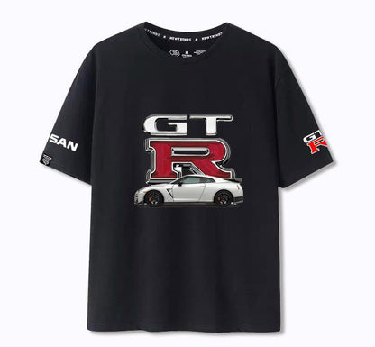 「tops」racing チーム GTR クラブ ロゴプリント 半袖Tシャツ 全6色-YS9267