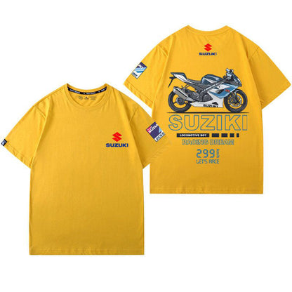 「tops」racing チーム クラブ ロゴプリント 半袖Tシャツ 全3色-YS9249