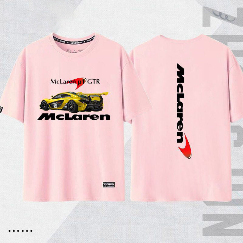 「tops」racing チーム クラブ ロゴプリント 半袖Tシャツ 全6色-YS9270