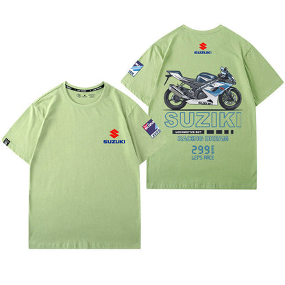 「tops」racing チーム クラブ ロゴプリント 半袖Tシャツ 全3色-YS9249