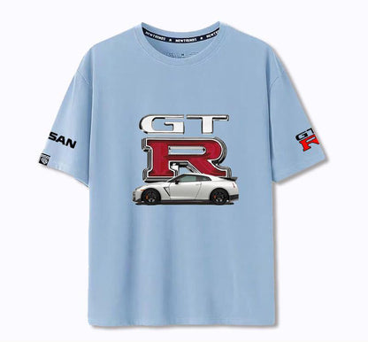 「tops」racing チーム GTR クラブ ロゴプリント 半袖Tシャツ 全6色-YS9267