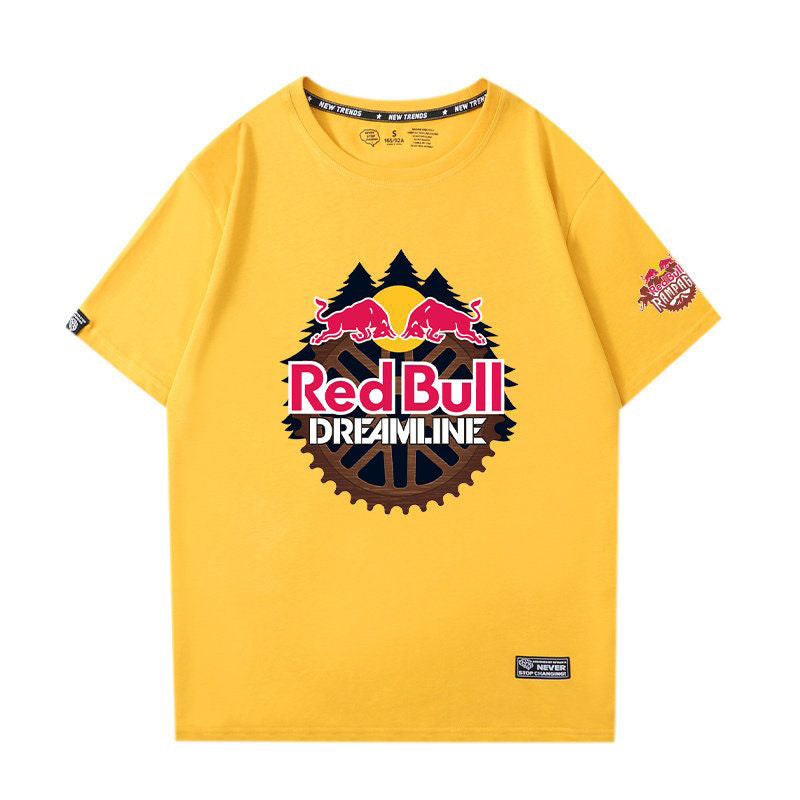 「tops」racing チーム クラブ ロゴプリント 半袖Tシャツ全4色-YS9266