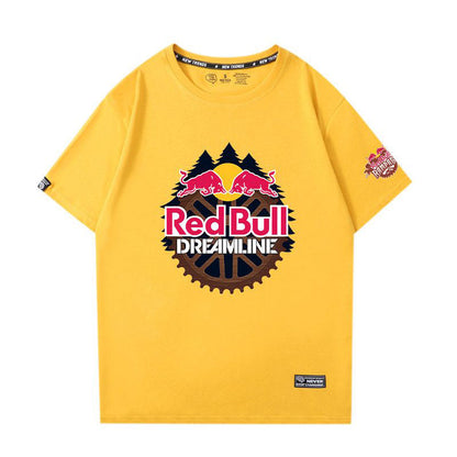 「tops」racing チーム クラブ ロゴプリント 半袖Tシャツ全4色-YS9266