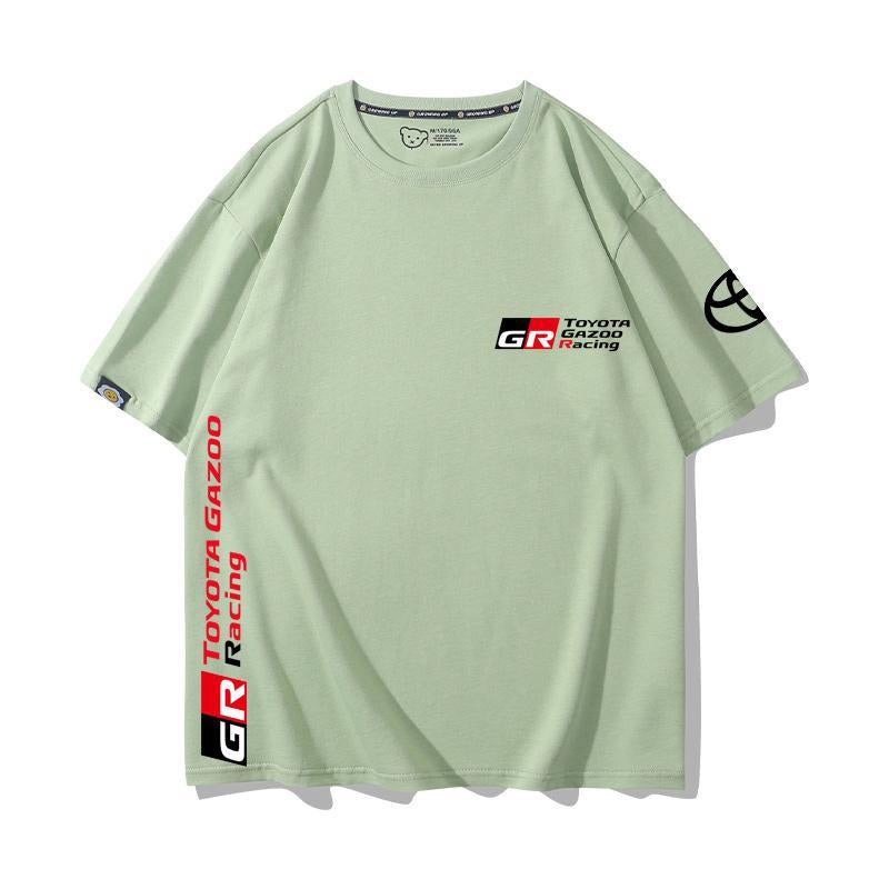 「tops」racing チーム クラブ ロゴプリント 半袖Tシャツ 全6色-YS9271