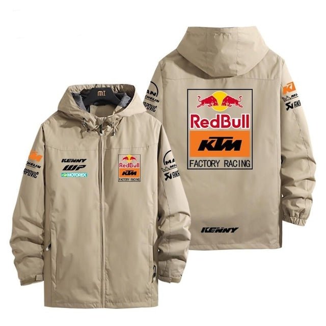 【人気商品再入荷】「outer」Red Bull racing チーム  クラブ バイク ロゴプリント マウンテンパーカーYS8903