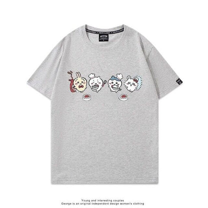 「tops」ちいかわ プリント 男女兼用 半袖Ｔシャツ 7色YS8313