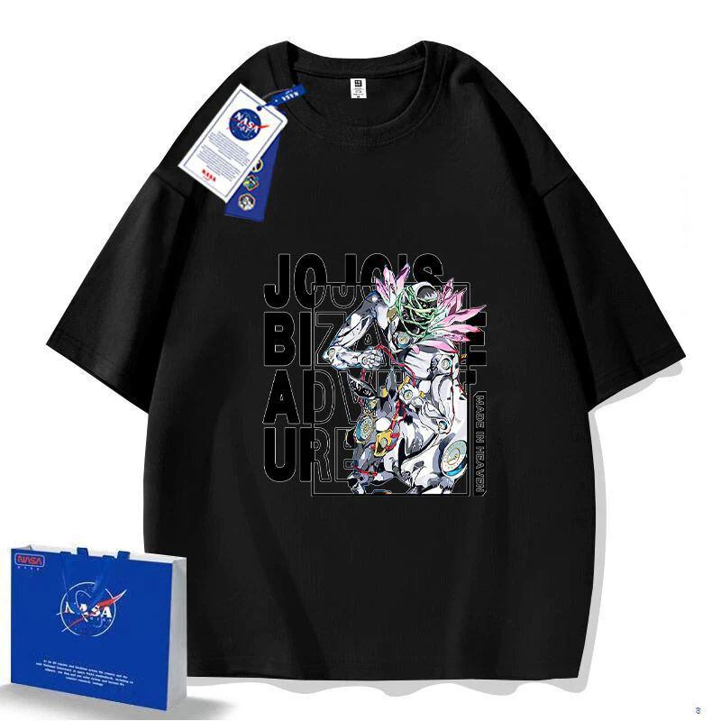 「tops」JOJO キャラクター スタンド パワー プリント 男女兼用 半袖Ｔシャツ 5色2種類YS8469