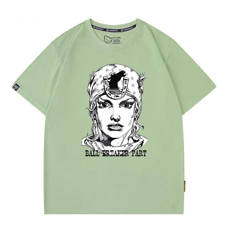 「tops」JOJO キャラクター プリント 男女兼用 半袖Tシャツ 7色YS8370