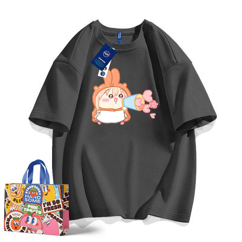 「tops」ちいかわ うまるちゃん プリント 男女兼用 半袖Ｔシャツ 6色YS8534