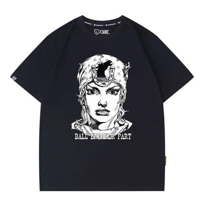 「tops」JOJO キャラクター プリント 男女兼用 半袖Tシャツ 7色YS8370