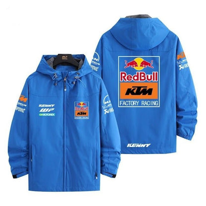 【人気商品再入荷】「outer」Red Bull racing チーム  クラブ バイク ロゴプリント マウンテンパーカーYS8903