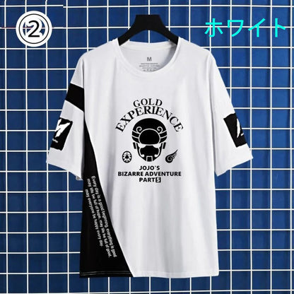 【人気商品再入荷】「tops」JOJO キャラクター プリント 男女兼用 ラウンドネック 半袖Ｔシャツ 2色 6種類YS8366