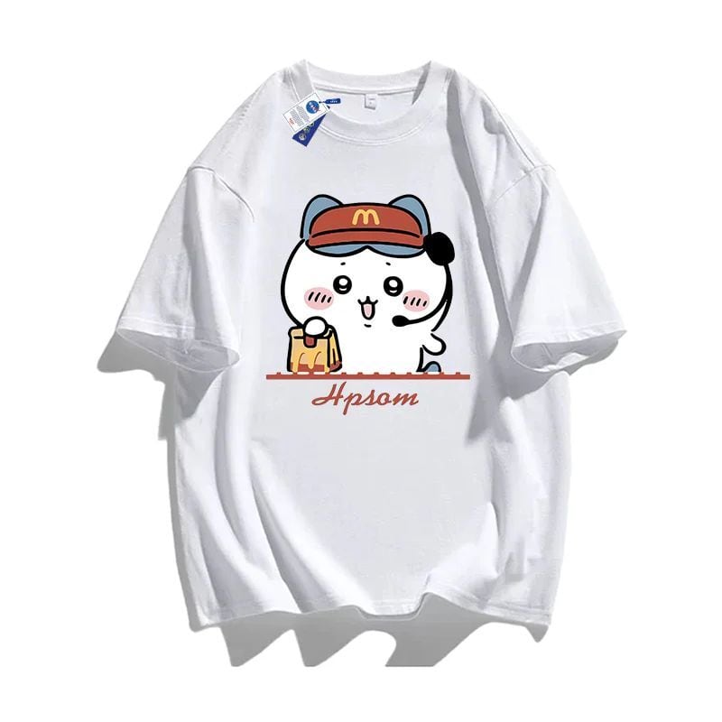 【人気ランキングNO.2】「tops」ちいかわプリント 半袖Ｔシャツ（ 男女兼用） 8色YS8263