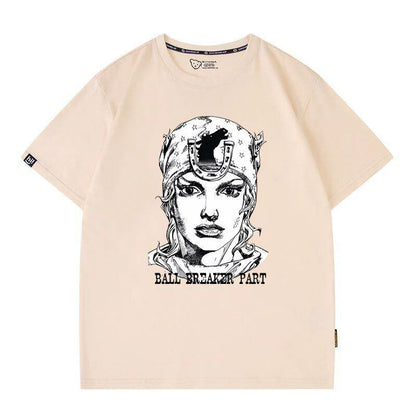 「tops」JOJO キャラクター プリント 男女兼用 半袖Tシャツ 7色YS8370