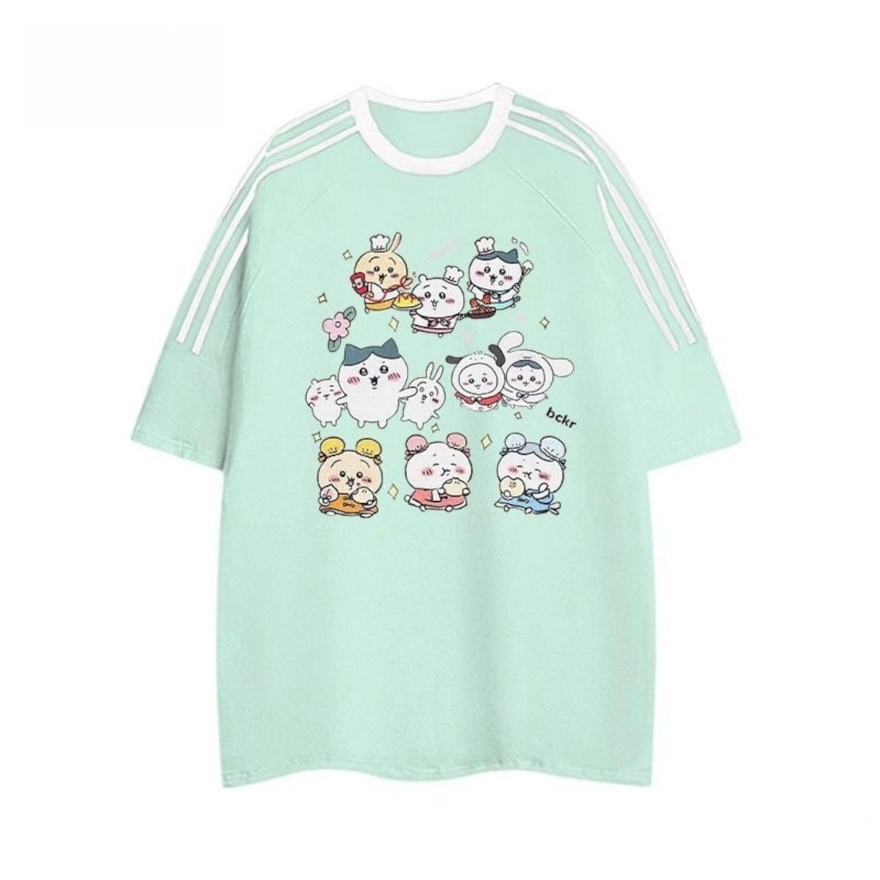 【人気ランキングNO.5】「tops」ちいかわ プリント 半袖Ｔシャツ（ 男女兼用）  3色YS8651