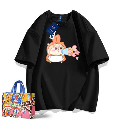 「tops」ちいかわ うまるちゃん プリント 男女兼用 半袖Ｔシャツ 6色YS8534