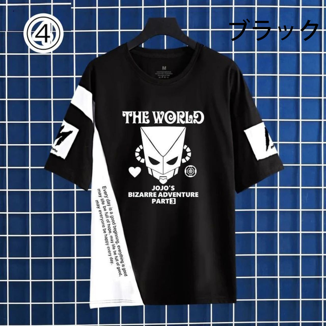 【人気商品再入荷】「tops」JOJO キャラクター プリント 男女兼用 ラウンドネック 半袖Ｔシャツ 2色 6種類YS8366